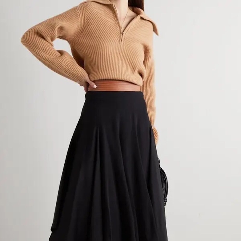 Theory Moving Ribbed Wool and Cashmere Blend Sweater Women’s Size Small Like New